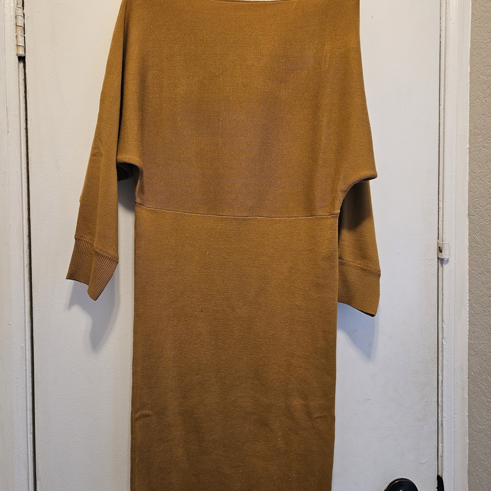 Stylish Brown Knit Dress